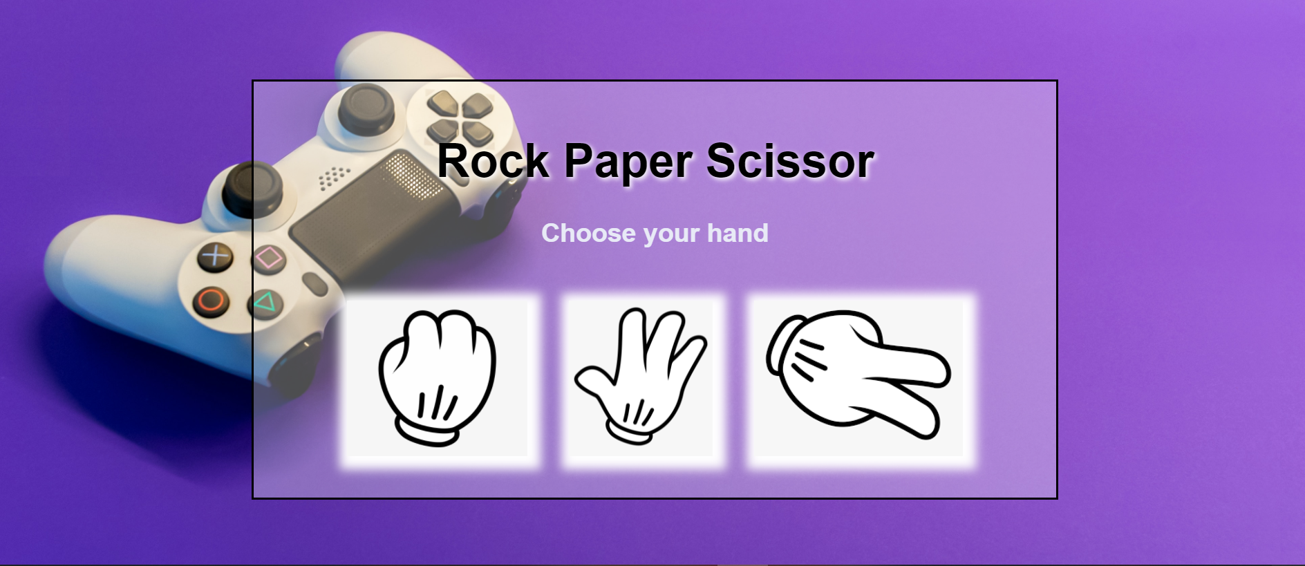 rock paper scissior